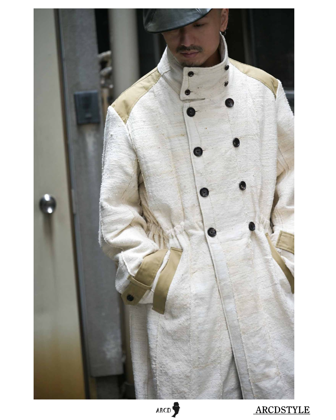 Double Stand collar Coat Burkina Faso Hand Woven Fabric
/ eofm×ARCD