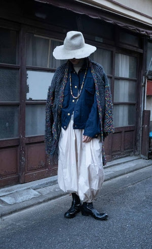 KONNO / 型破り ’’陸式’’ Heavy Linen Canvas Denim Jacket  (220890)