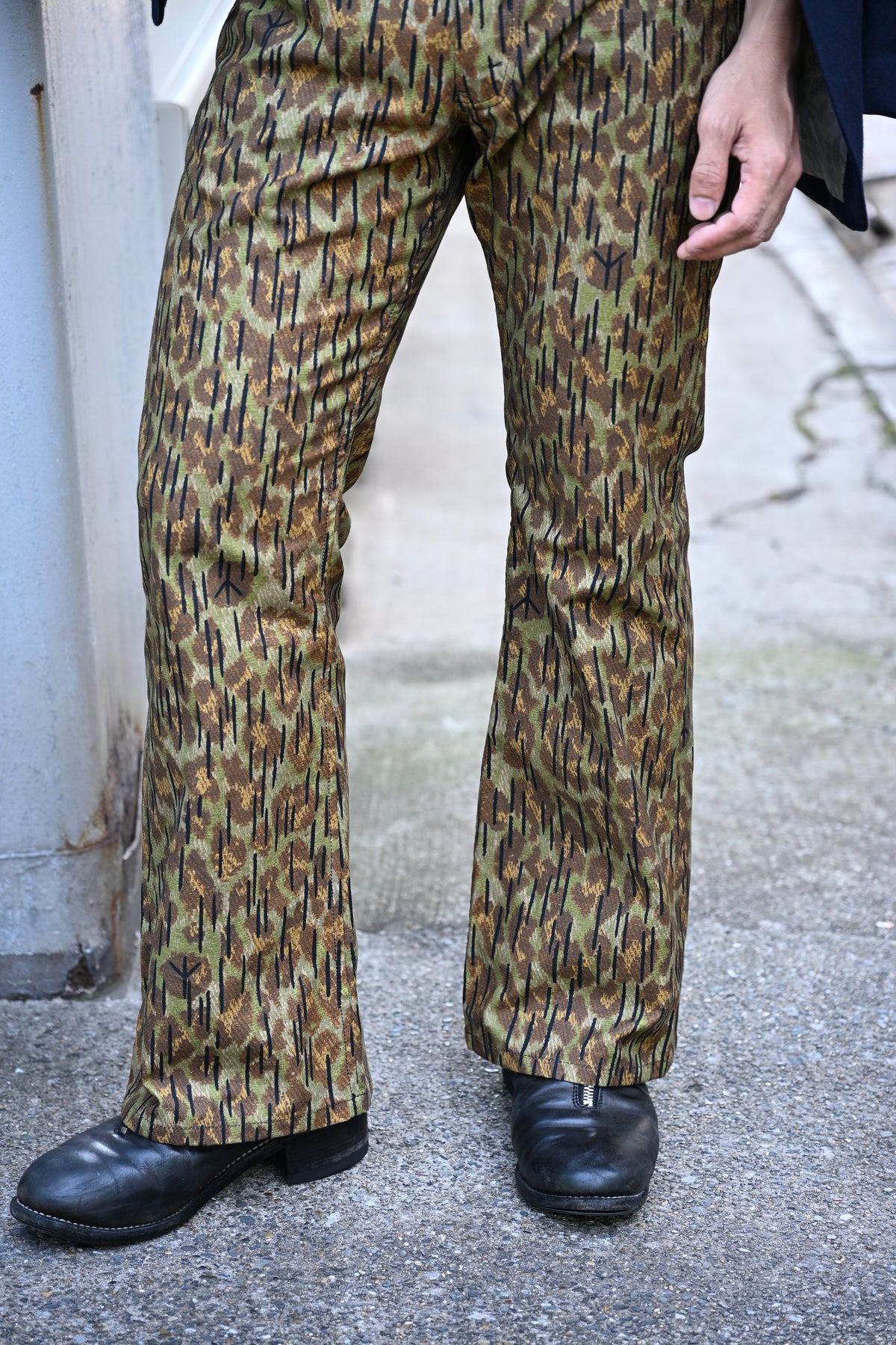 MA2608 Leopard Rain Drop Camo Flared Pants /  MASAO SHIMIZU　　（221357）