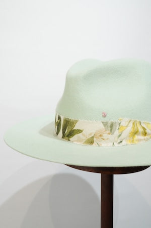 SUPER DUPER / DUKE RABBIT FUR FELT FEDORA CROWN  HAT