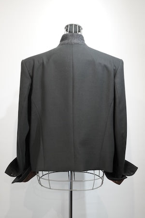 NOBNAGA Paris / Standing Collar Double Breasted Jacket