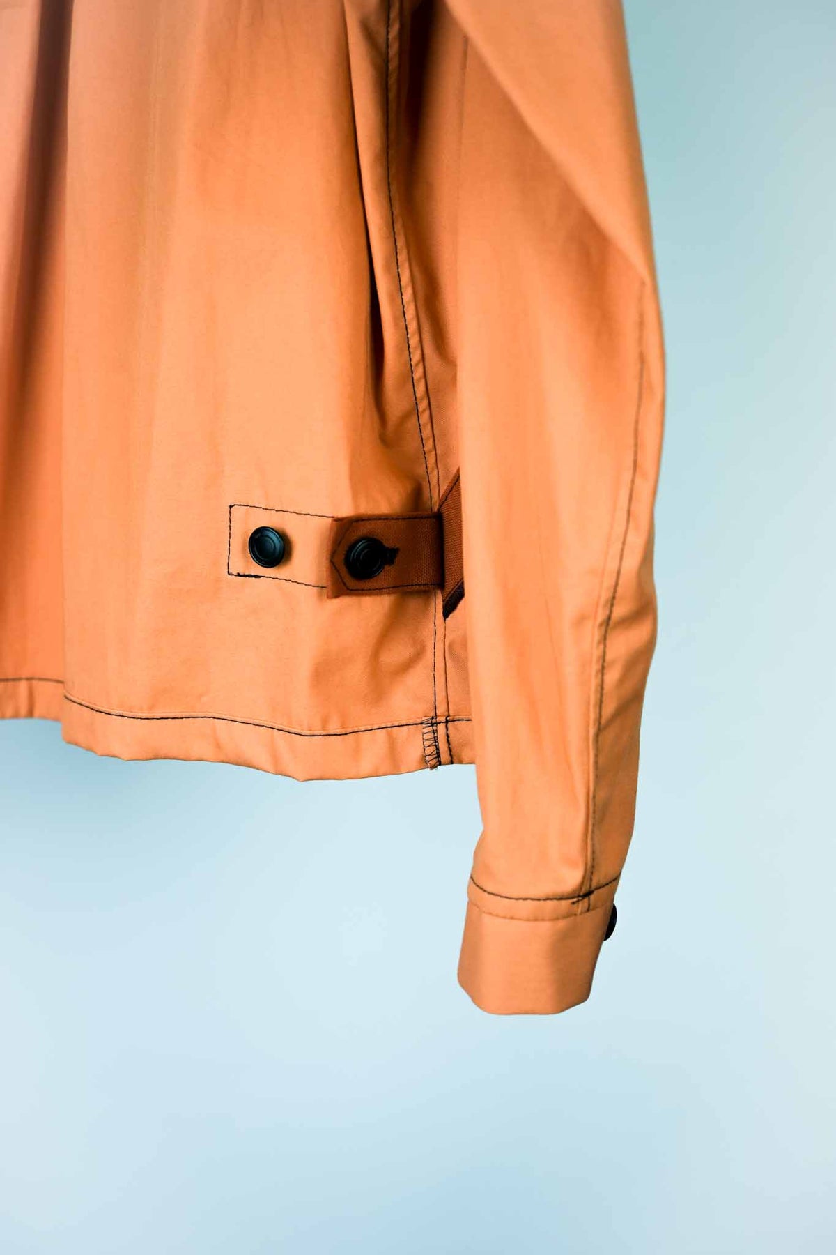 MA2606 Terracotta Collarless Shirt Jacket  /  MASAO SHIMIZU      (221359)