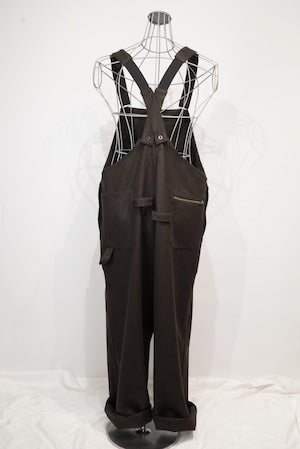 Nigel Cabourn OX'ed Silver / Coal Miner Dungarees B.Cloth All-in-one   (221106)