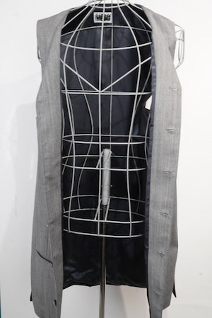CLASS / CCFA12UNI SHARKSKIN （LYRIA)  LONG VEST  (221071)