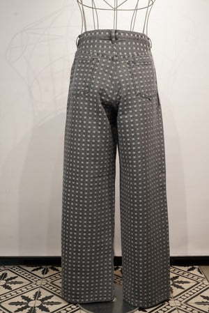 REVERBARATE /  REV-25SS-TR13 GRID DENIM PANTS BUGGY (220955)