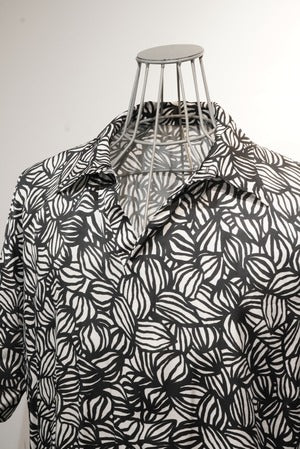 m's braque / BBS-85 251313  Leaf Print Short Sleeves Shirt