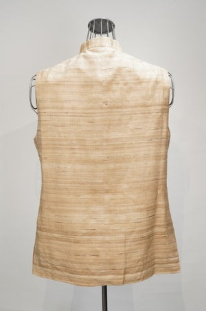 PERIOD FEATURES/ Hand Woven Silk Embroidery  Waist Coat