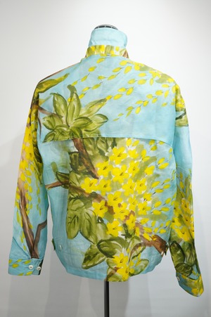 PERIOD FEATURES /  Silk Screen Hand Printing Blouson