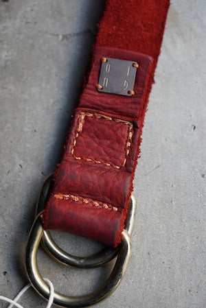 GUIDI /  BLT17  BISON FULL GRAIN  LEATHER BELT（221140）
