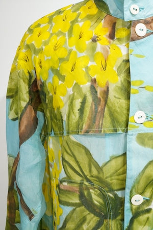 PERIOD FEATURES /  Silk Screen Hand Printing Blouson