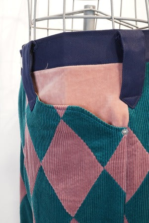 tokio / TKO-25AW-PT07 DIAMOND PATCHWORK  PANTS   (221115)