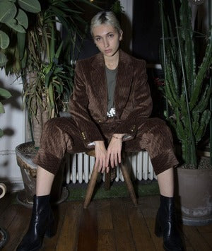 NOBNAGA Paris / Super Concave Shoulder Brown Corduroy Jacket