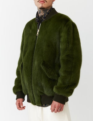 NOBNAGA Paris /  Mink Fur Rreversible MA-1Blouson   (220881)