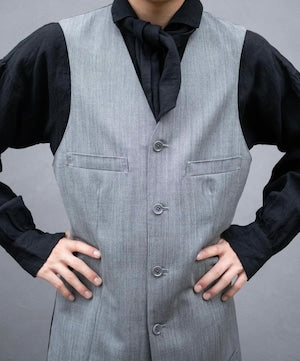 CLASS / CCFA12UNI SHARKSKIN （LYRIA)  LONG VEST  (221071)