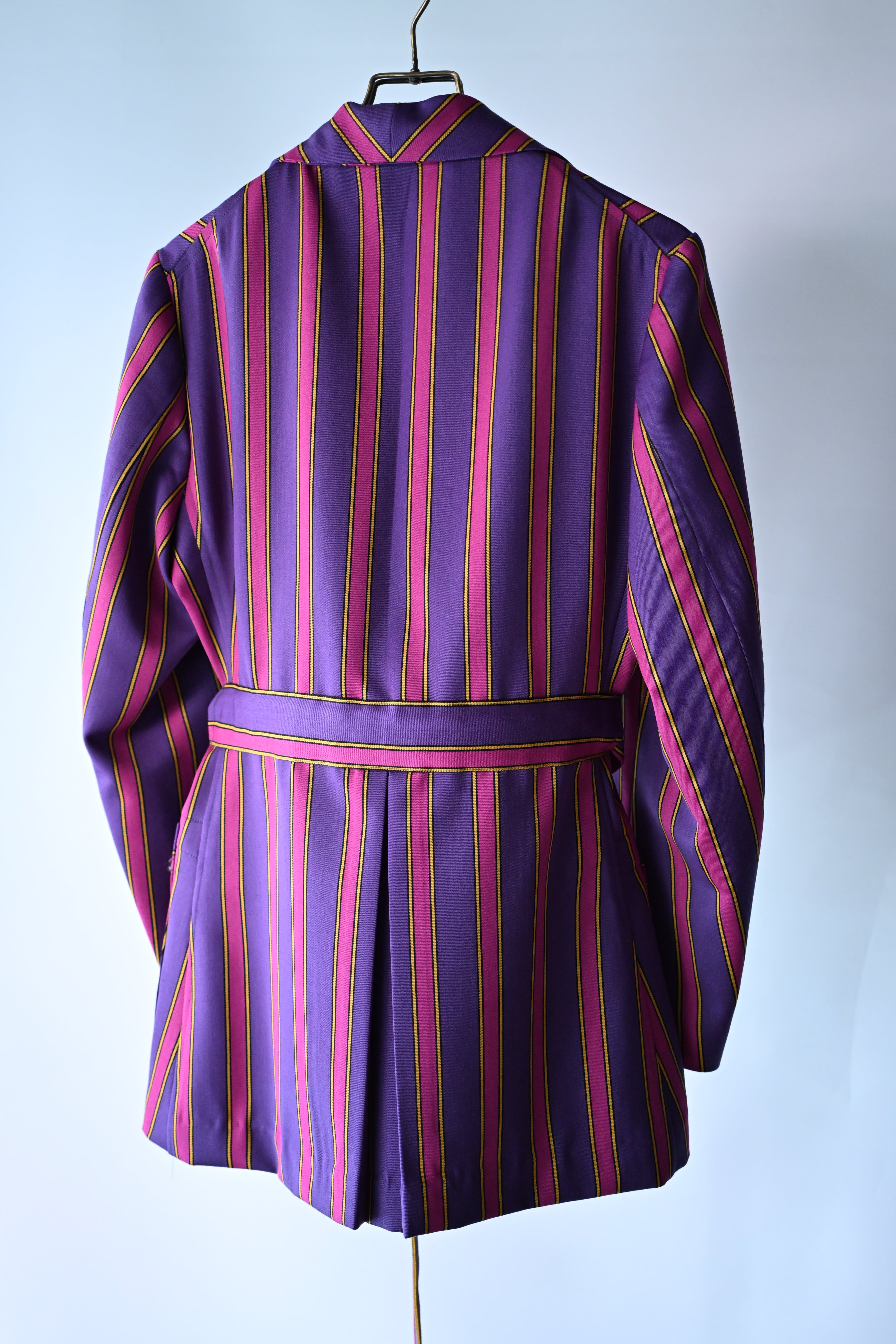 ADJUSTABLE COSTUME  /  20's STYLE REGATTA STRIPE BELTED JACKET    (221218)