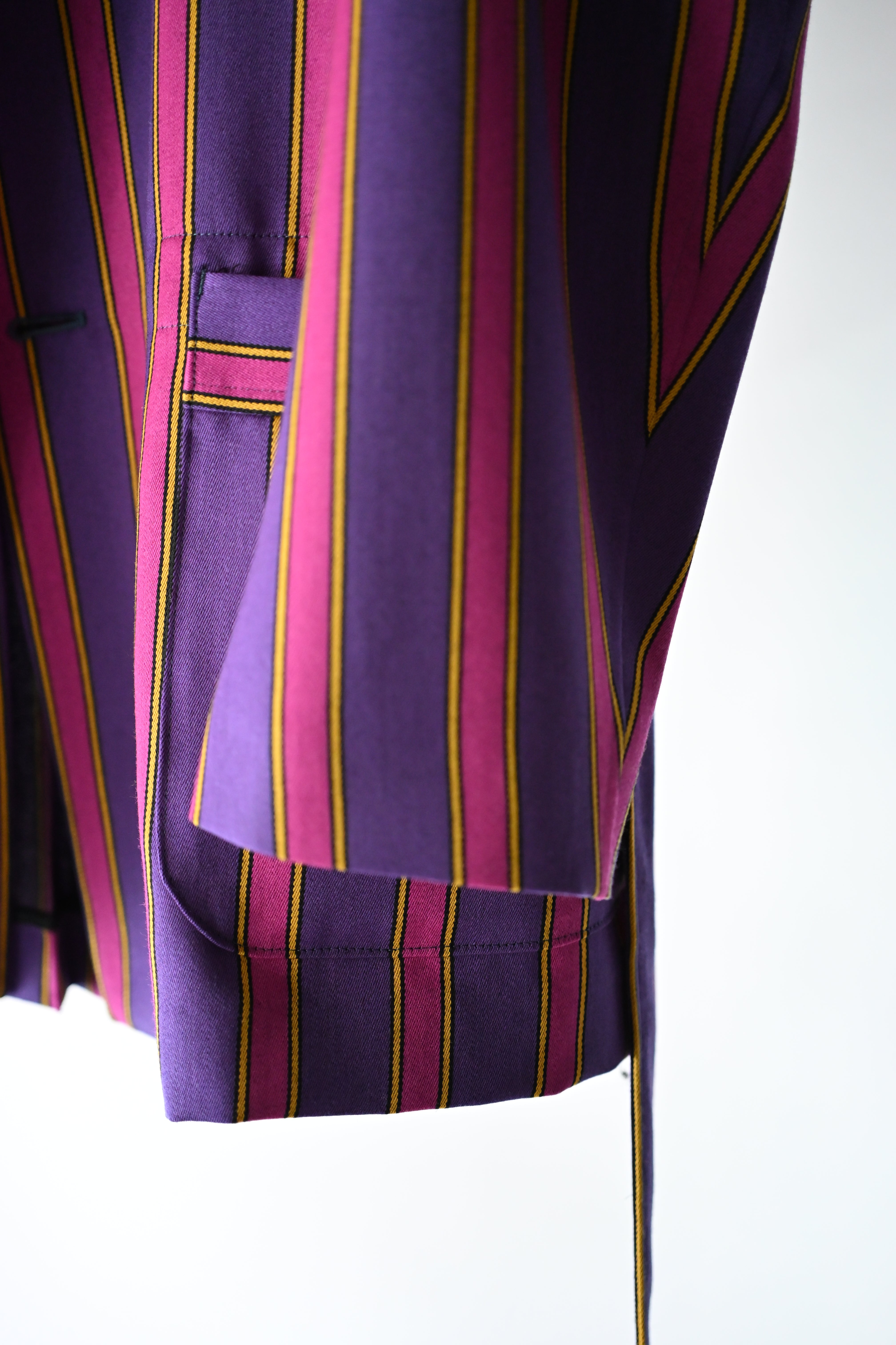ADJUSTABLE COSTUME  /  20's STYLE REGATTA STRIPE BELTED JACKET    (221218)