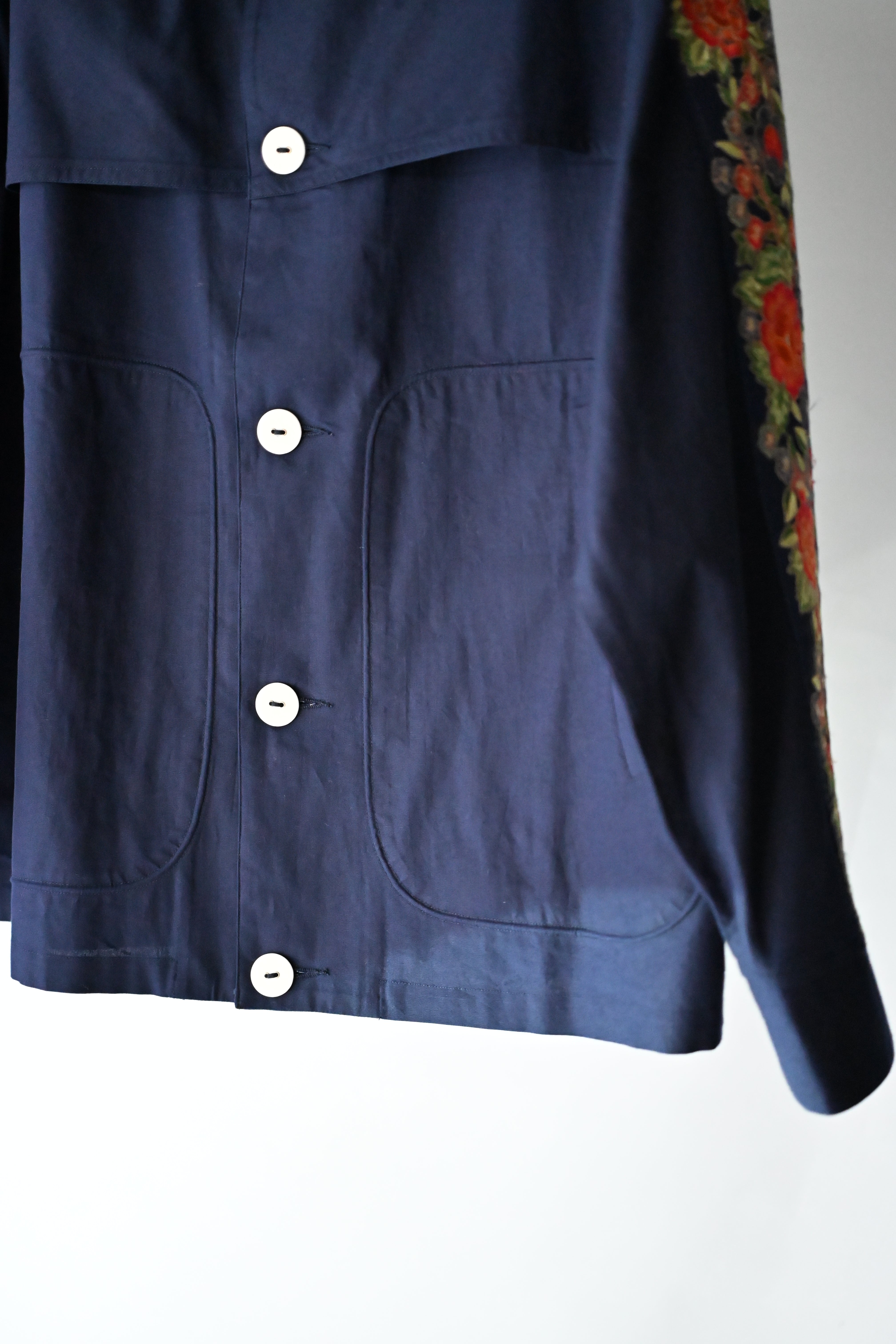 PERIOD FEATURES /  Indian Embroidery Tape Harrington Jacket   (221229)