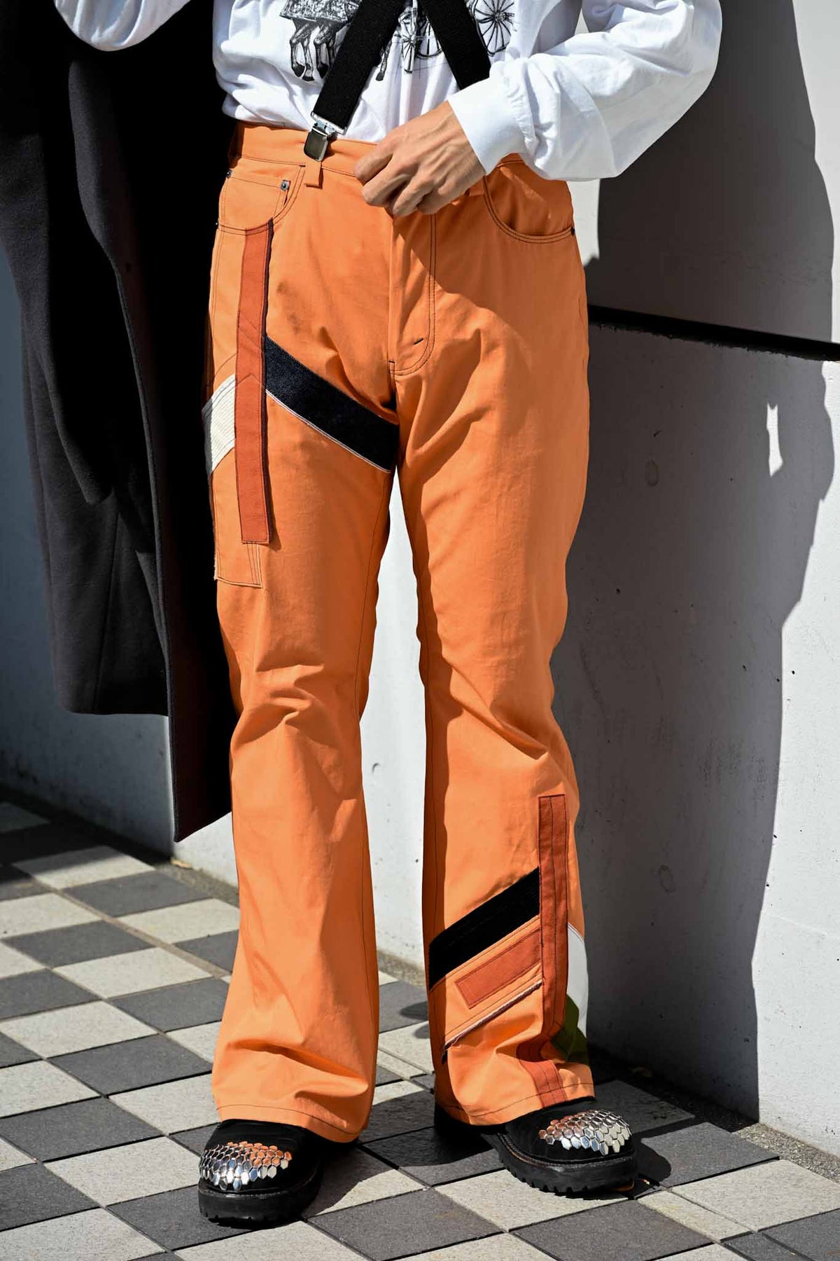 MA2608 Teracotta Flared Pants / MASAO SHIMIZU     (221358)