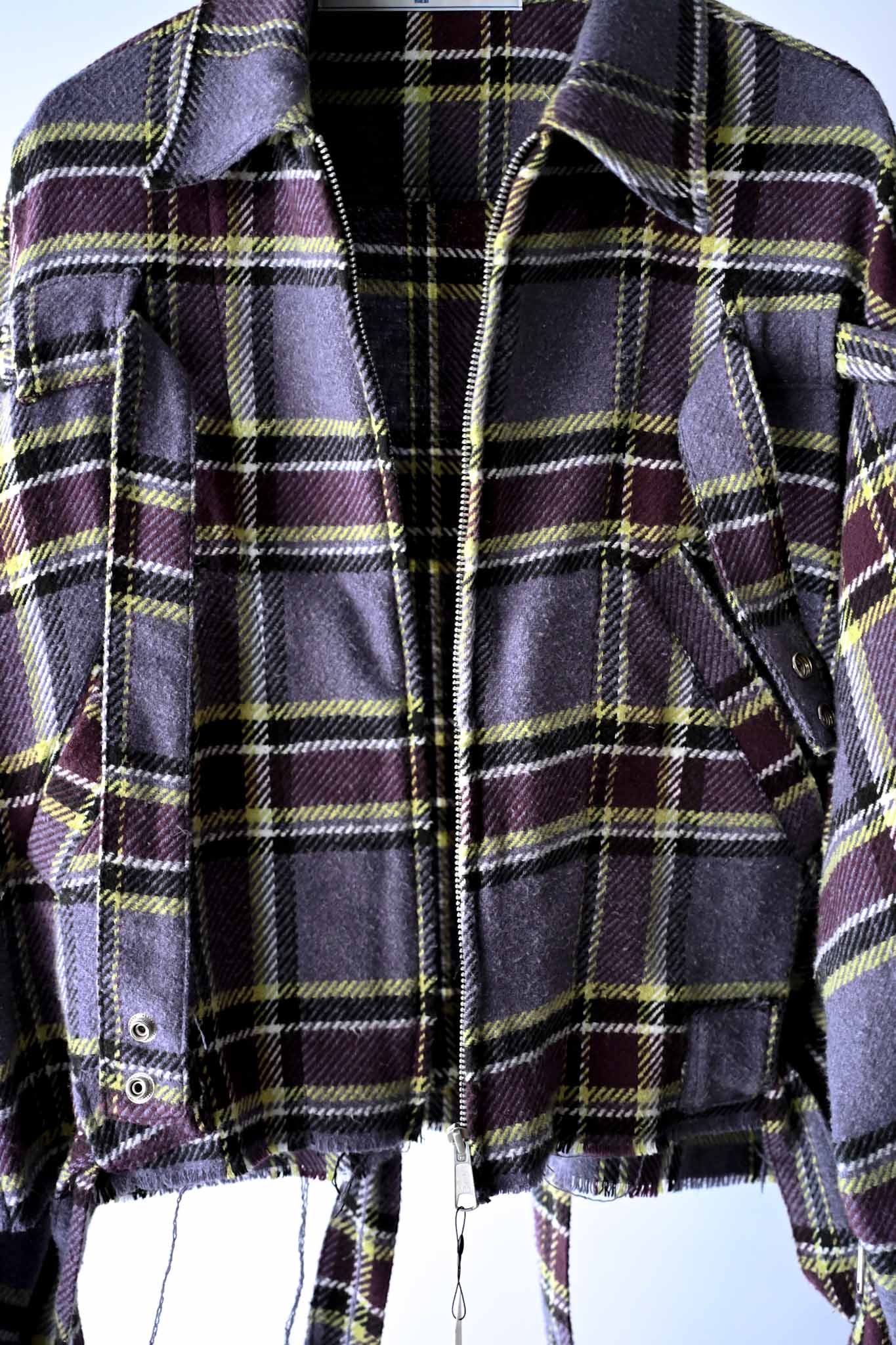 tokio/ Plaid Bontage Jacket   (221206)
