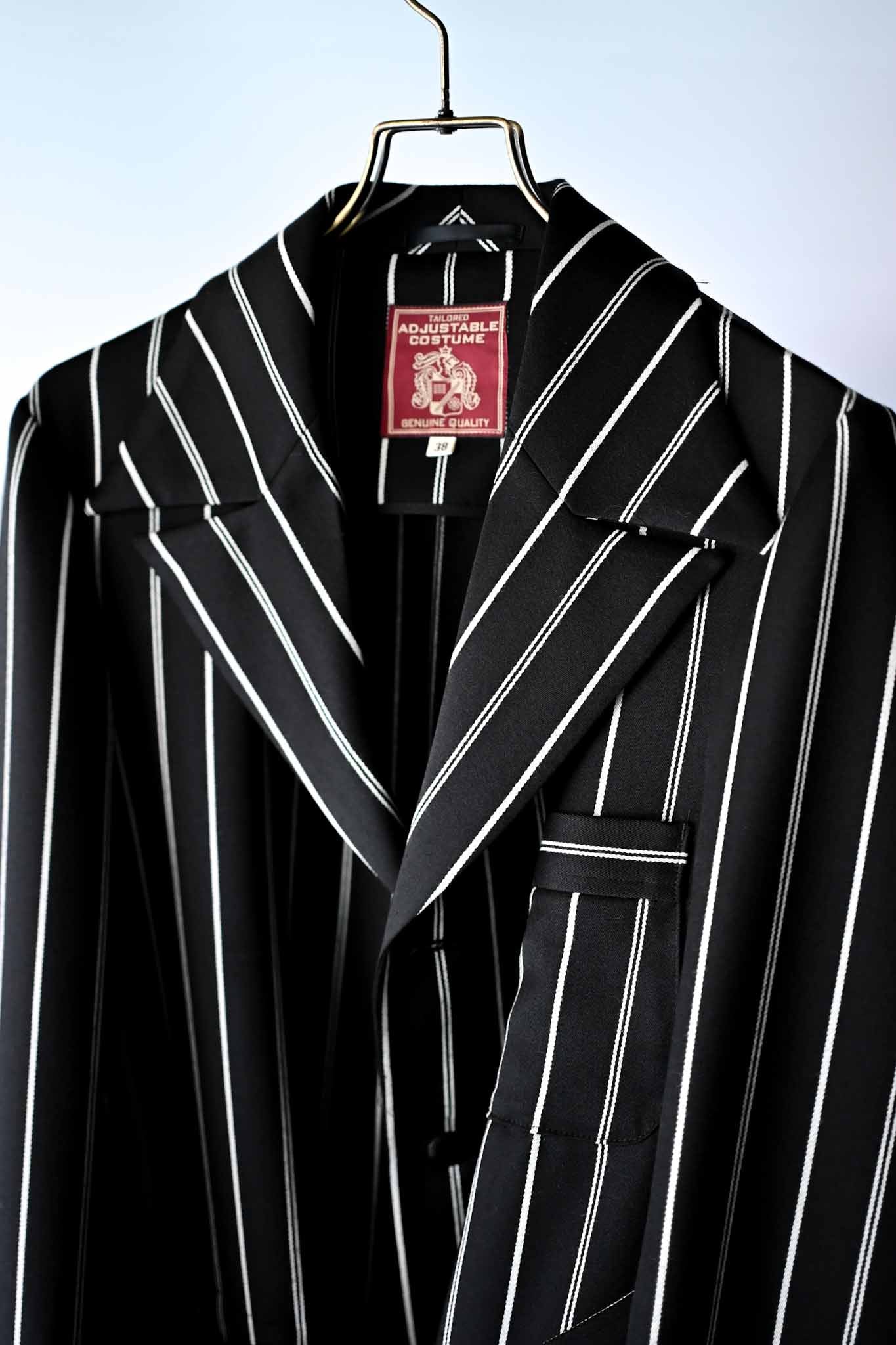 ADJUSTABLE COSTUME  /  20's STYLE REGATTA STRIPE BELTED JACKET    (221219)