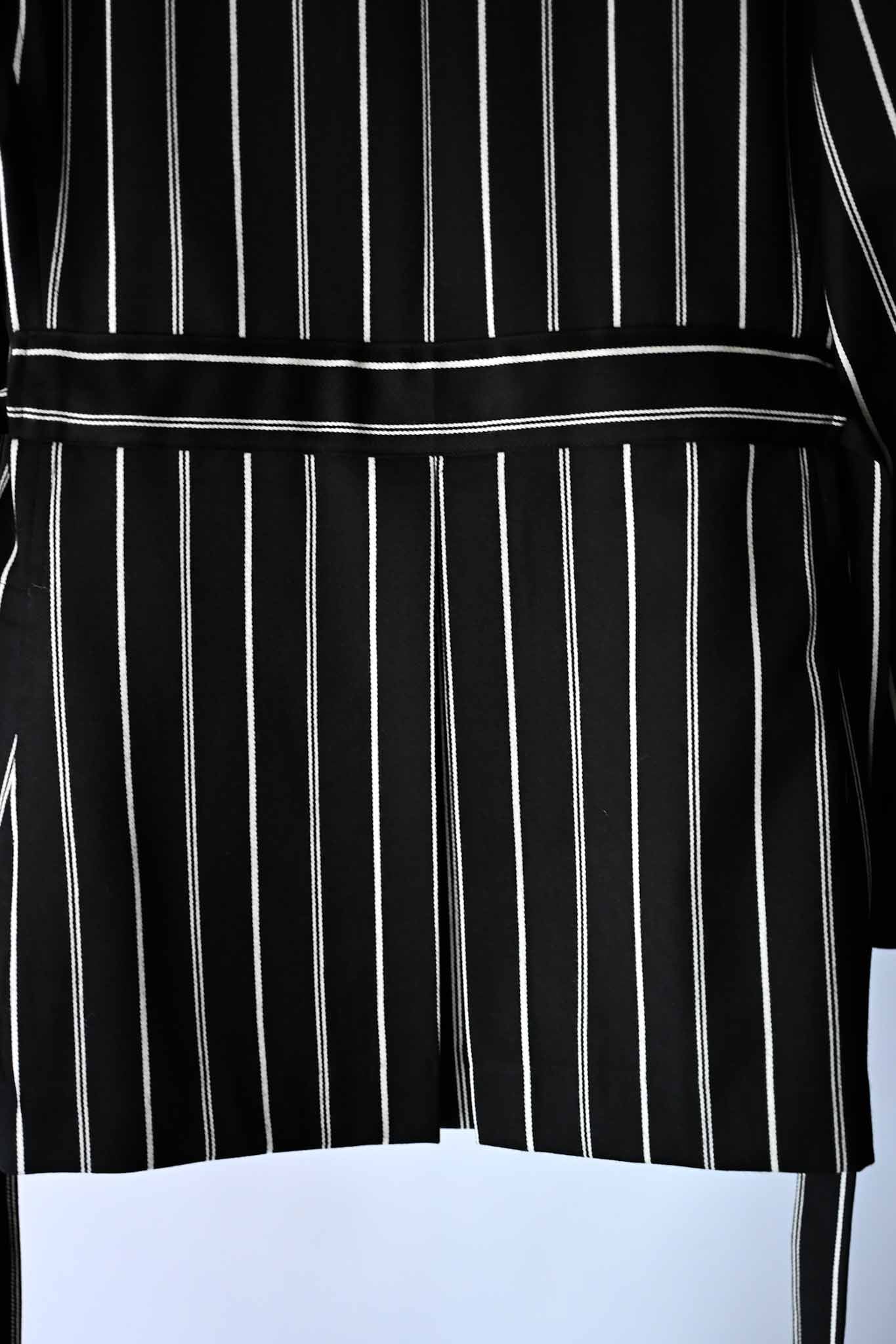 ADJUSTABLE COSTUME  /  20's STYLE REGATTA STRIPE BELTED JACKET    (221219)
