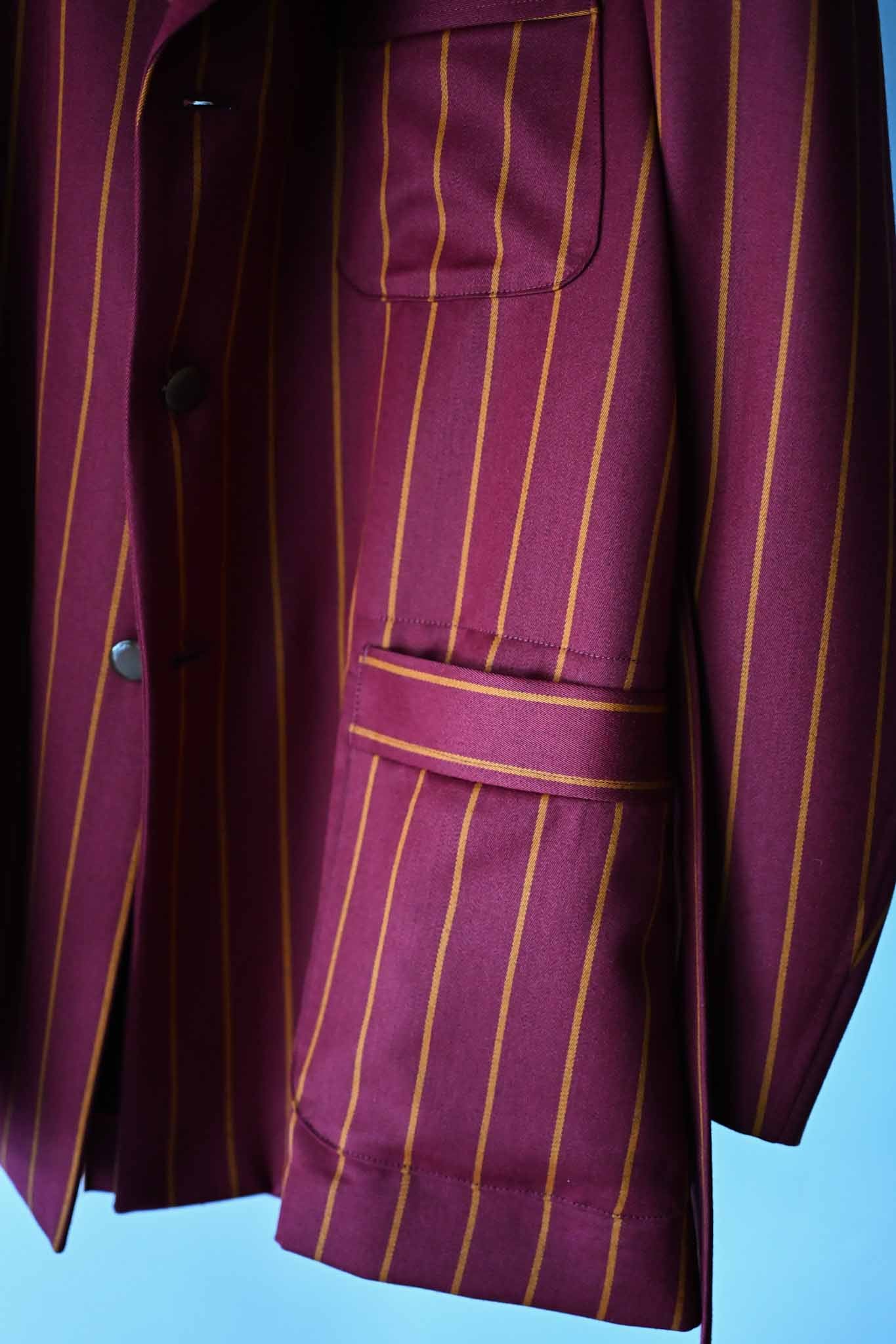 ADJUSTABLE COSTUME  /  20's STYLE REGATTA STRIPE BELTED JACKET    (221217)
