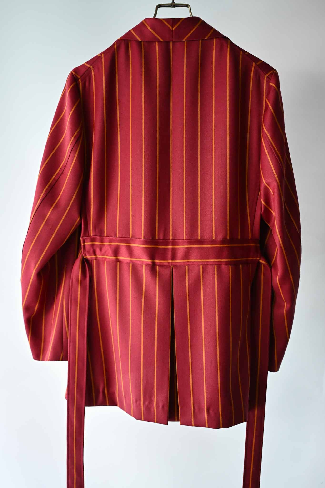 ADJUSTABLE COSTUME  /  20's STYLE REGATTA STRIPE BELTED JACKET    (221217)