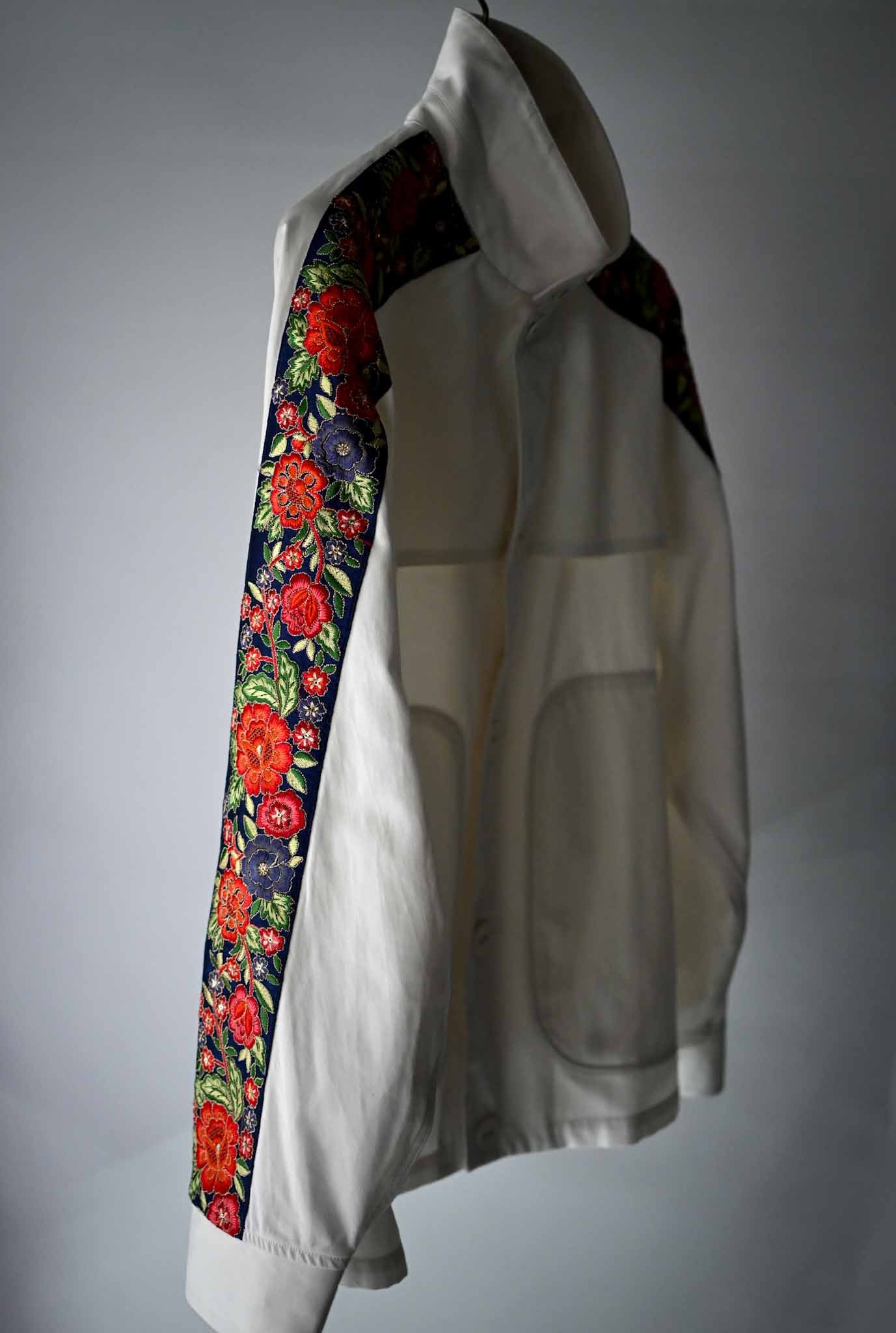 PERIOD FEATURES /  Indian Embroidery Tape Harrington Jacket   (221229)