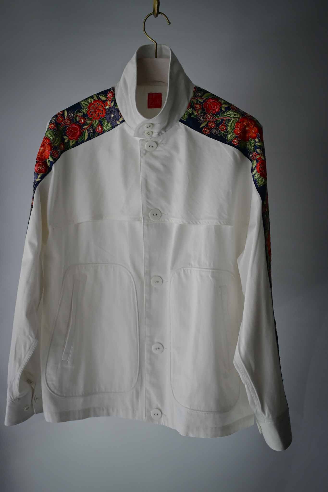 PERIOD FEATURES /  Indian Embroidery Tape Harrington Jacket   (221229)