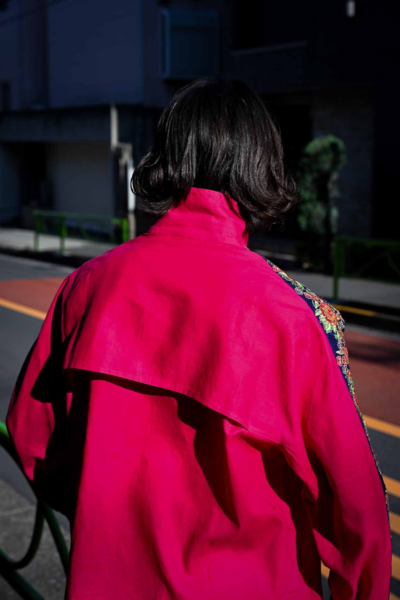 PERIOD FEATURES /  Indian Embroidery Tape Harrington Jacket   (221229)