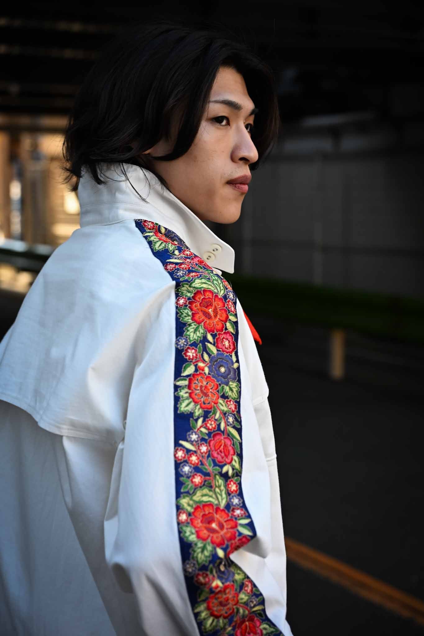 PERIOD FEATURES /  Indian Embroidery Tape Harrington Jacket   (221229)