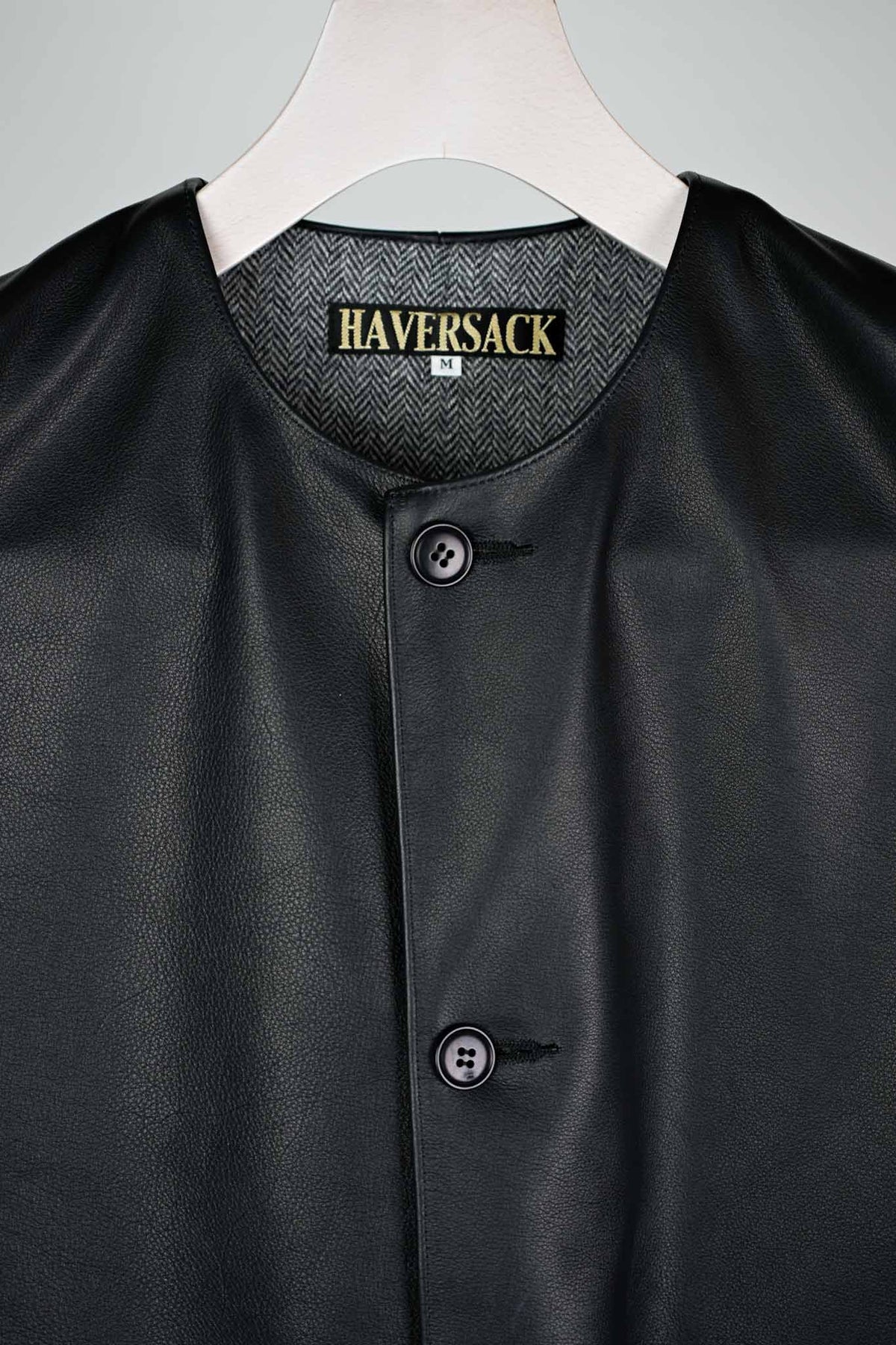 GLOVE LEATER JERKIN VEST /  HAVERSACK   (221313)