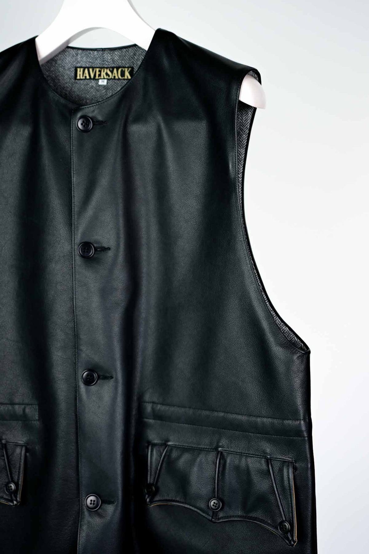 GLOVE LEATER JERKIN VEST /  HAVERSACK   (221313)