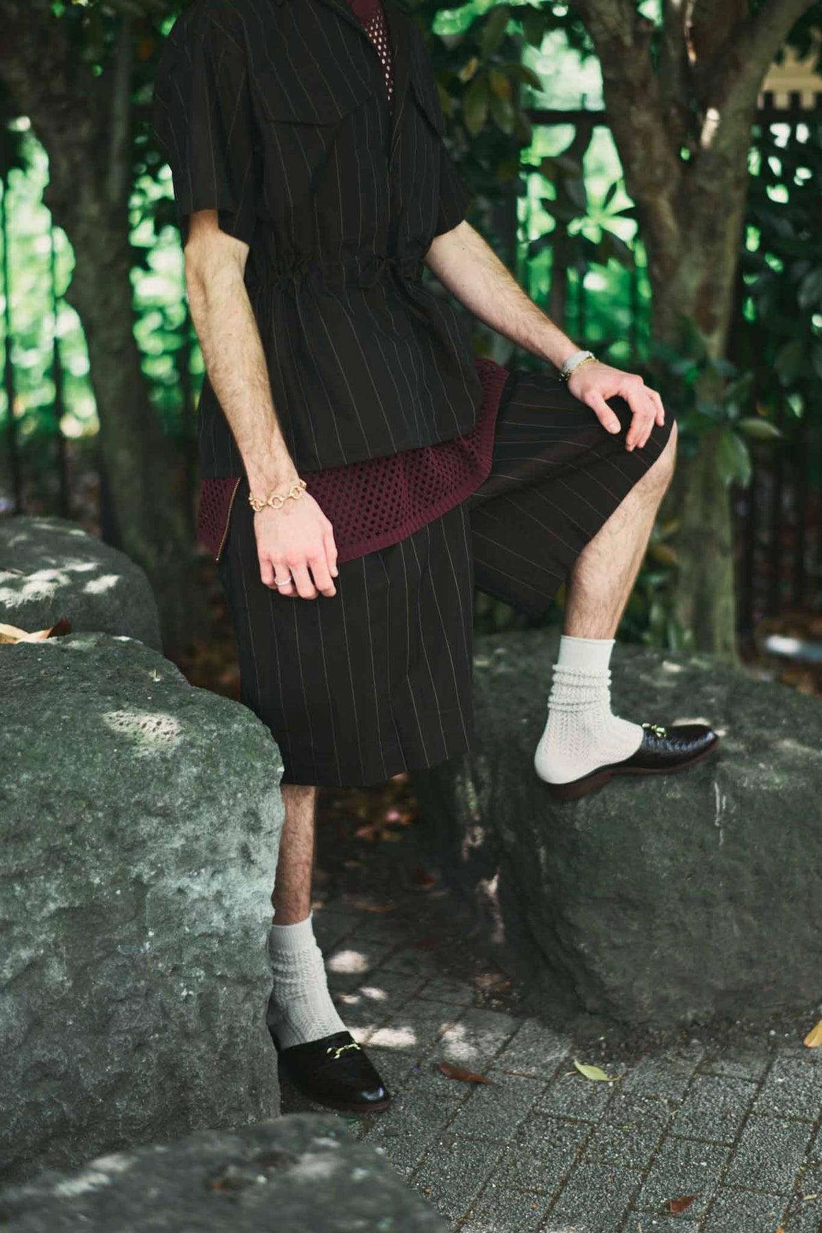 Dress Wide Short Pants /  HAVERSACK×SANTAKU      (221246)