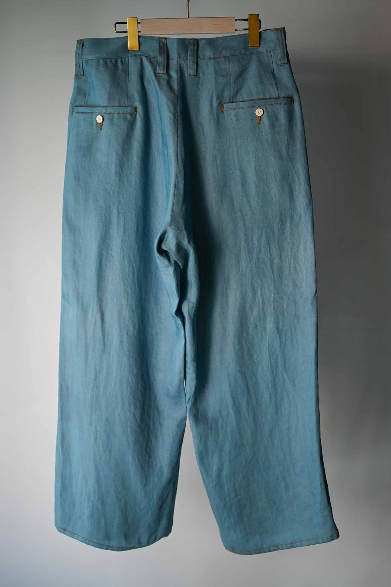 NOBNAGA Paris / Front Denim Baggy Pants　(221197)