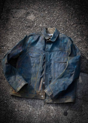 OPPOSE DUALITY /  6Pocket Panel Denim JKT Painted  Size 44   (220950)