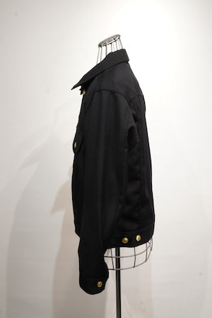 KONNO / 正統型 ''伍式''  鬼ギャバ  濃紺 Denim Jacket (220890)