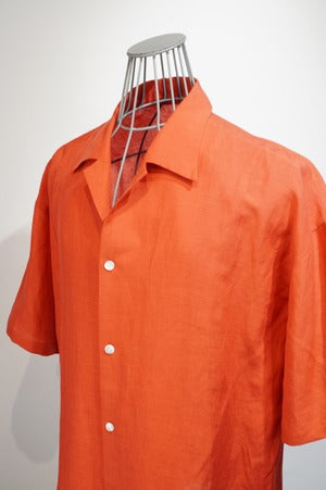 NOBNAGA Paris / OPEN COLLAR HALF SLEEVE SHIRT