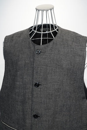 HAVERACK /  Old Herringbone Jerkin Vest   (221168)