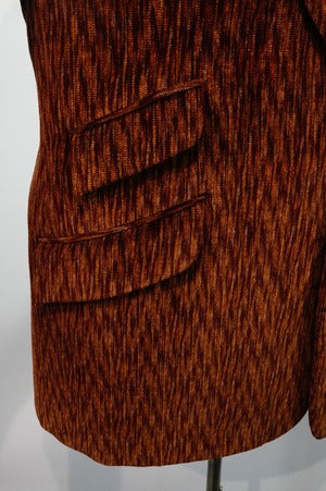 NOBNAGA Paris / Super Concave Shoulder Brown Corduroy Jacket