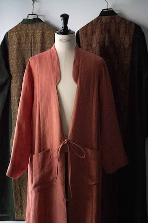 eofm / Linen long length coat   (220971)