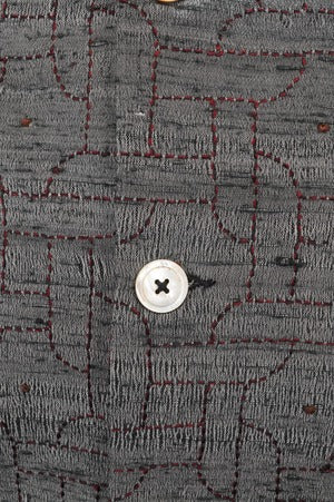 PERIOD FEATURES/ Hand Woven Silk Embroidery  Waist Coat