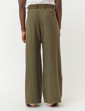 NOBNAGA Paris / British Wool GURUKHA BAGGY PANTS   (221074)