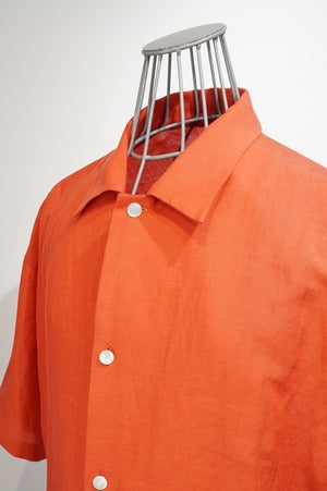 NOBNAGA Paris / OPEN COLLAR HALF SLEEVE SHIRT