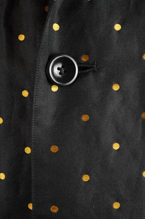 HS-ATTIRE（HAVERSACK) × ARCD / Ramie silk dots jacquard Robe Coat