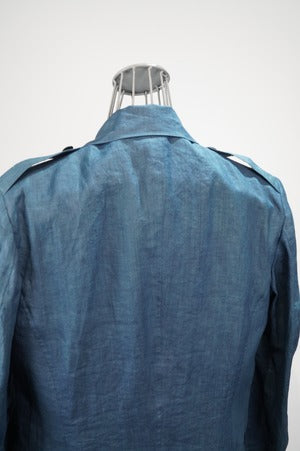 m's braque / ”AMAMI HAND INDIGO” (奄美染めインディゴ）Safari Jacket