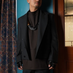 NOBNAGA Paris / Standing Collar Double Breasted Jacket