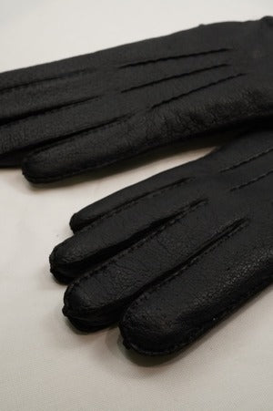 DENTS/Peccary Gloves with Rabbit Fur Lining