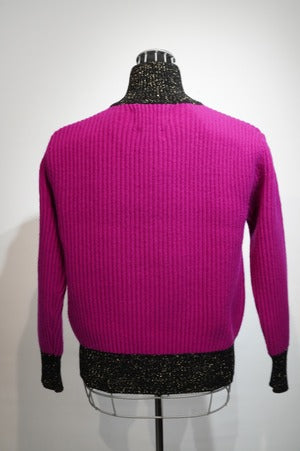ARCD ×CORGI /4Ply Wool 1Ply Lurex 1/2 Zip Drivers Jacket
