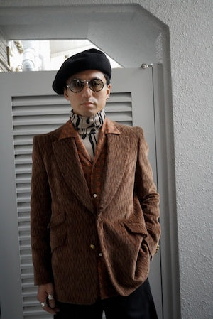 NOBNAGA Paris / Super Concave Shoulder Brown Corduroy Jacket